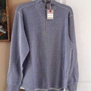 Robert Graham Lavender Gunther Half Zip Sweater New